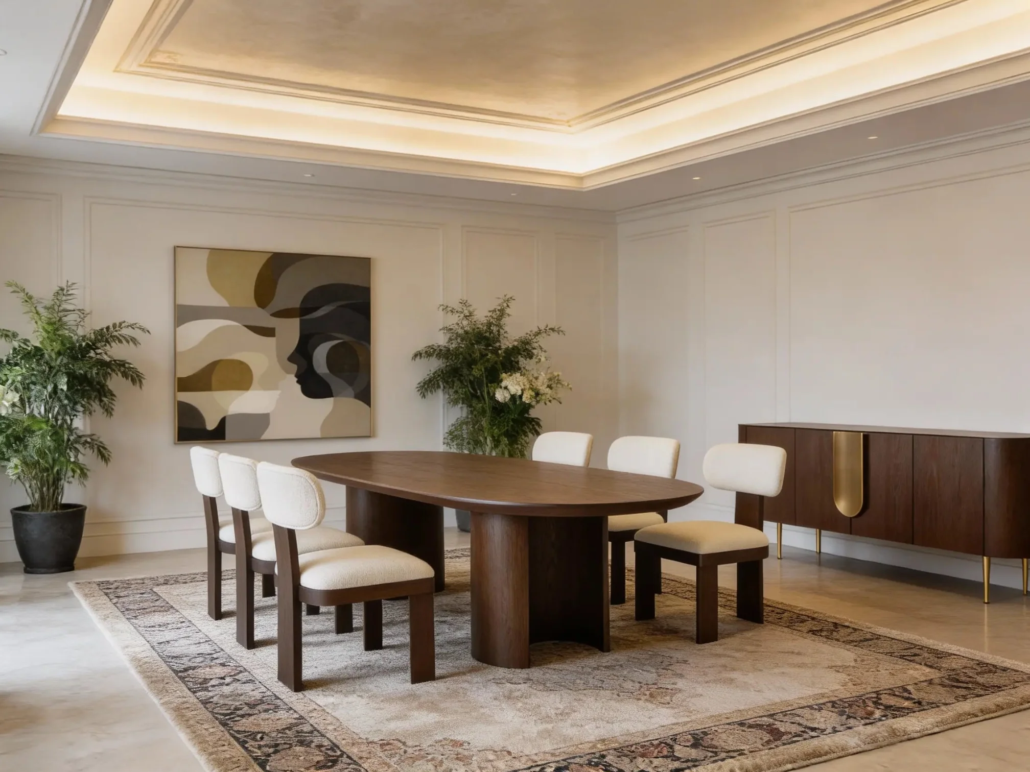 106" San Mateo Oval Caramel Oak Dining Table - Image 8