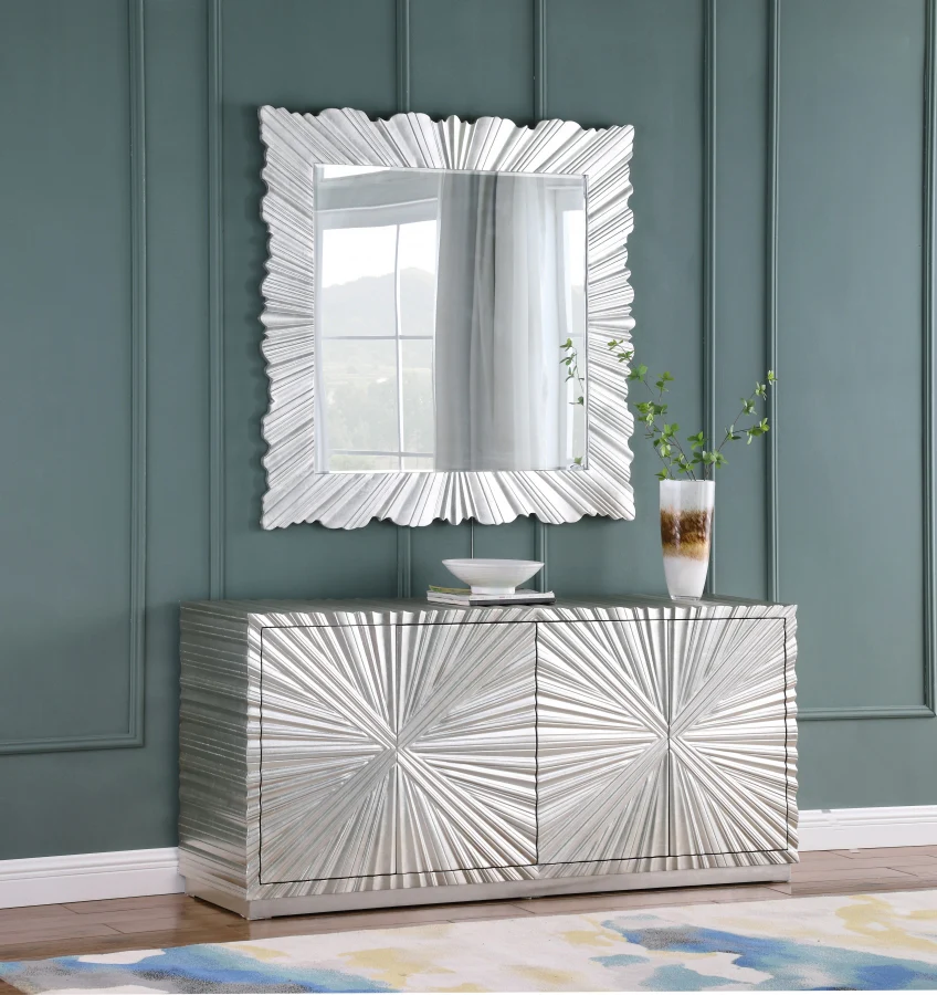 Savannah Silver Leaf Sideboard/Buffet - Image 4