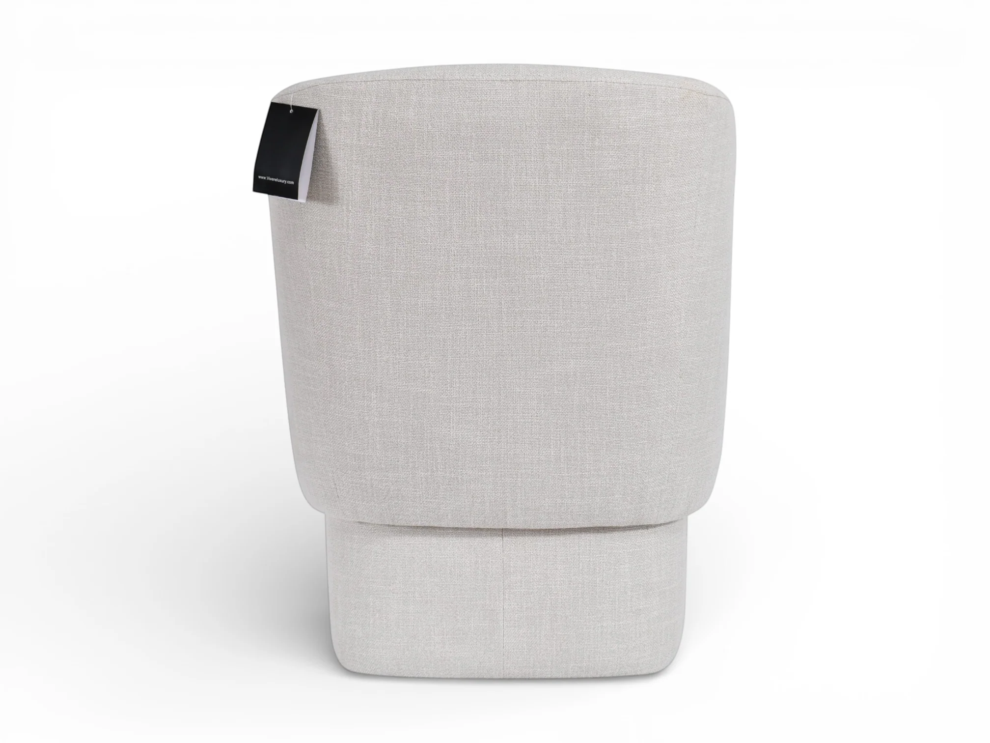Siena Natural Performance Linen Weave Dining Chair - Image 4