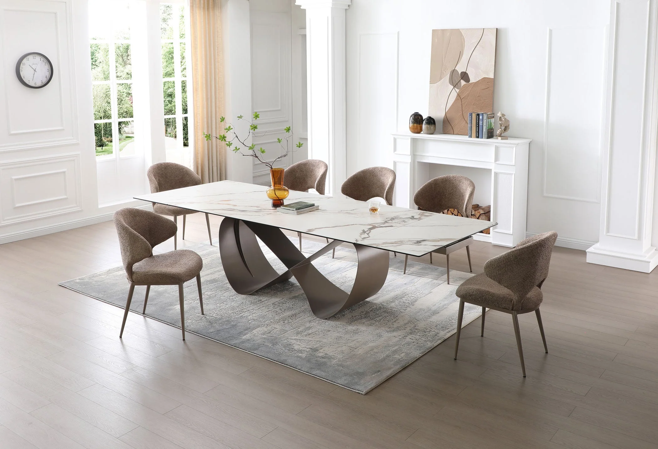 Sinatra Ceramic Dining Marble Table - Image 8