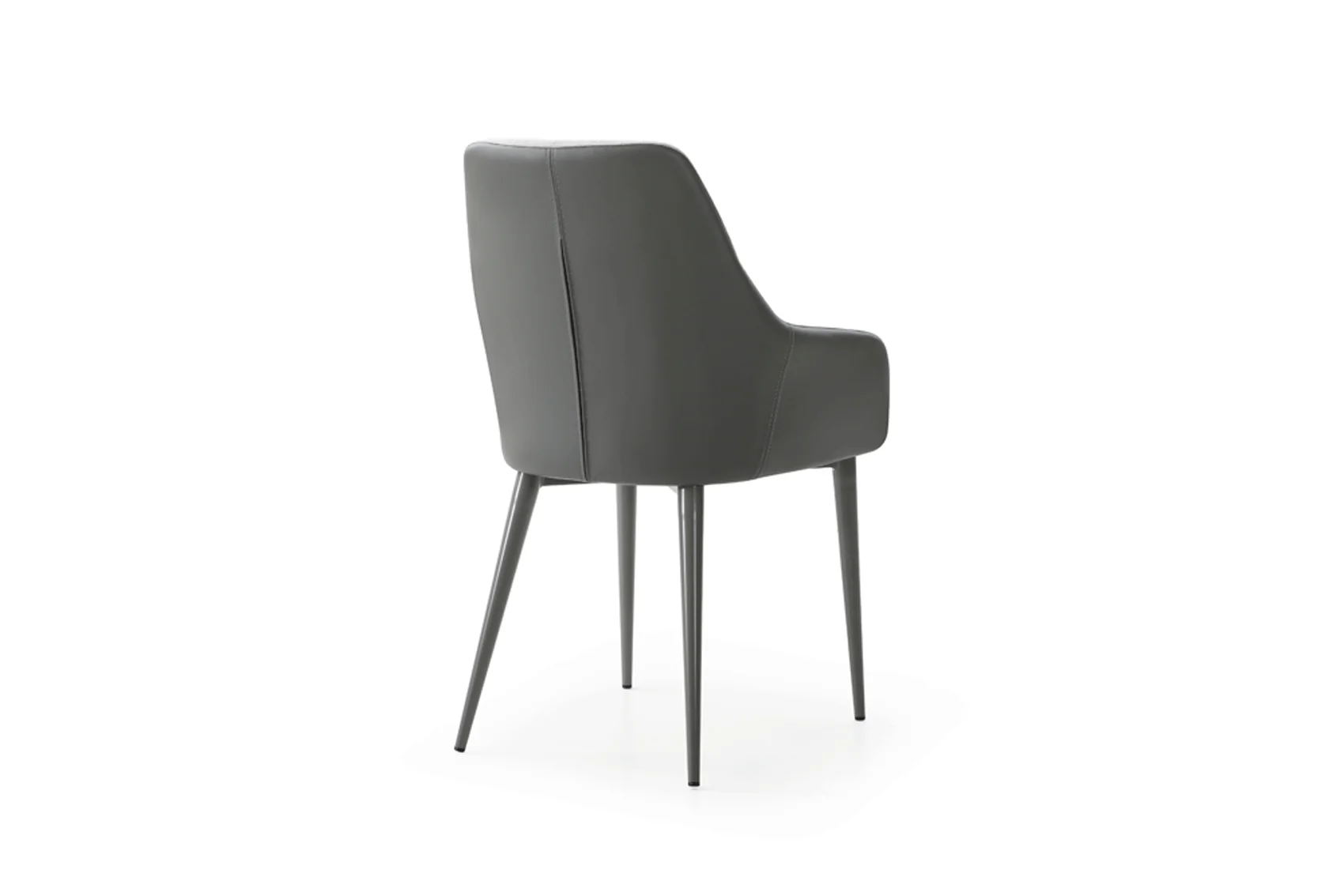 Sorrento Grey Fabric And Leather Dining Chair - Image 10