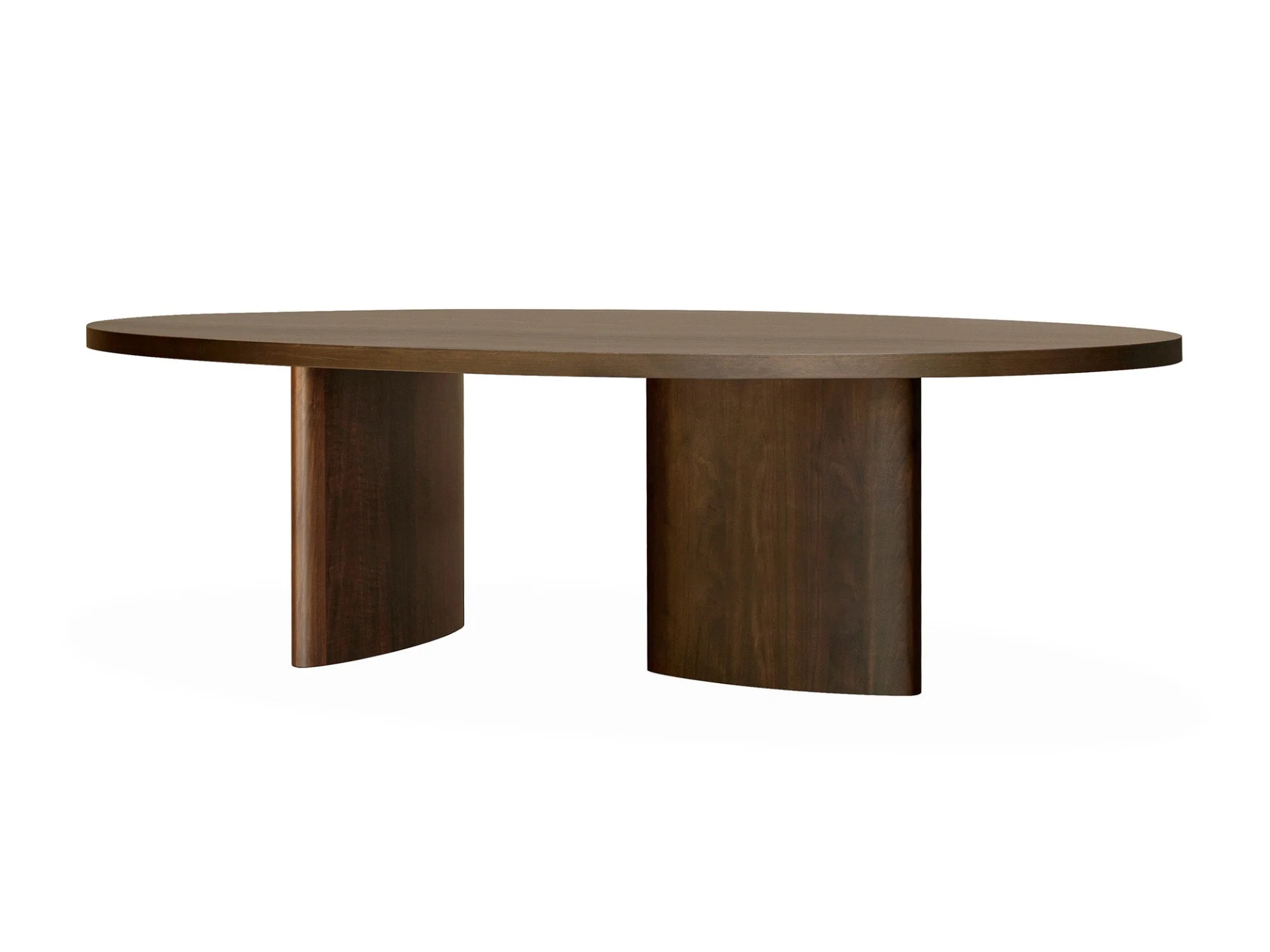 106" South Bend Oval Natural Walnut Dining Table - Image 3