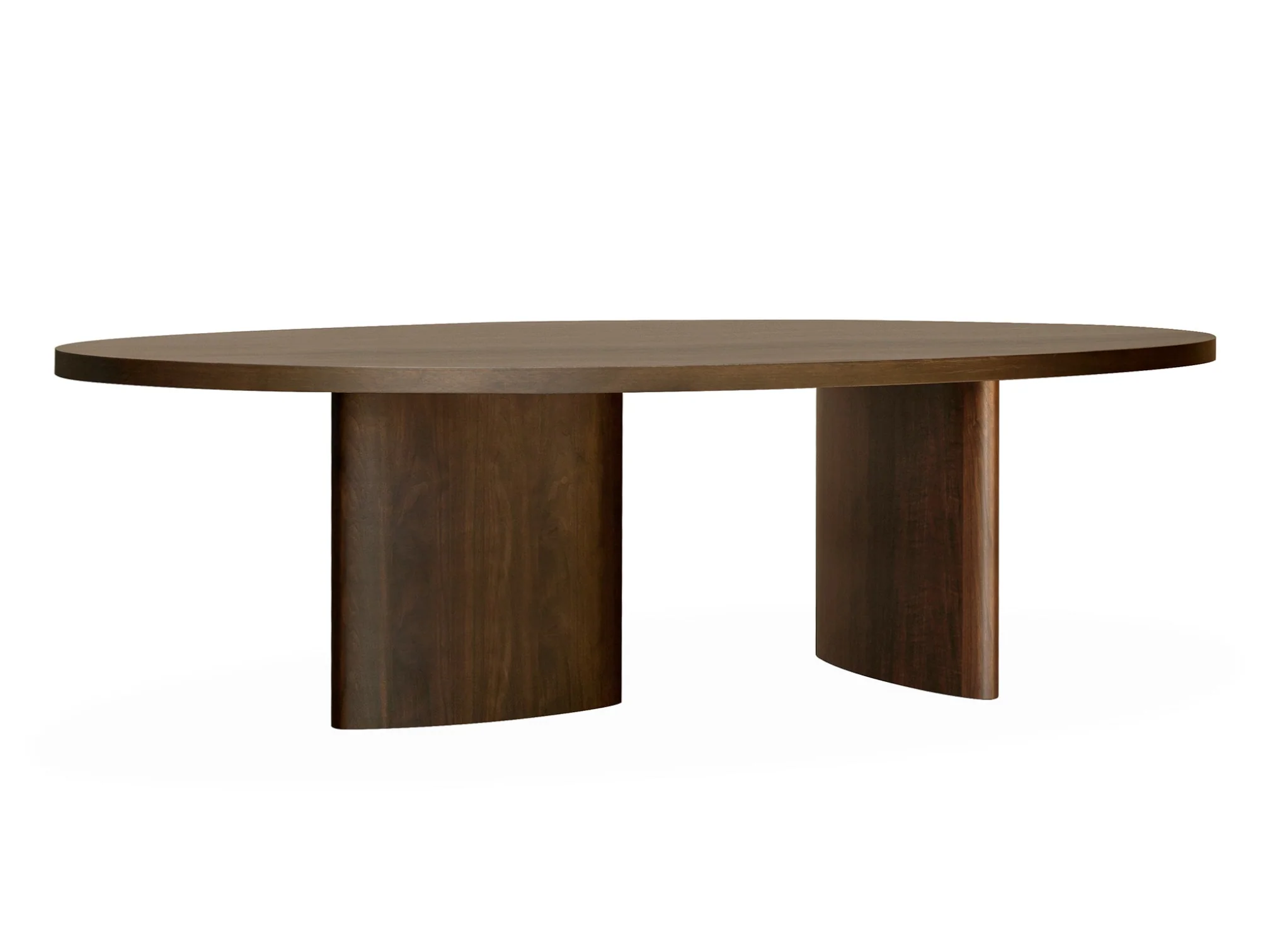 106" South Bend Oval Natural Walnut Dining Table - Image 4