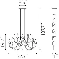 Supercell Ceiling Lamp Silver - Image 6
