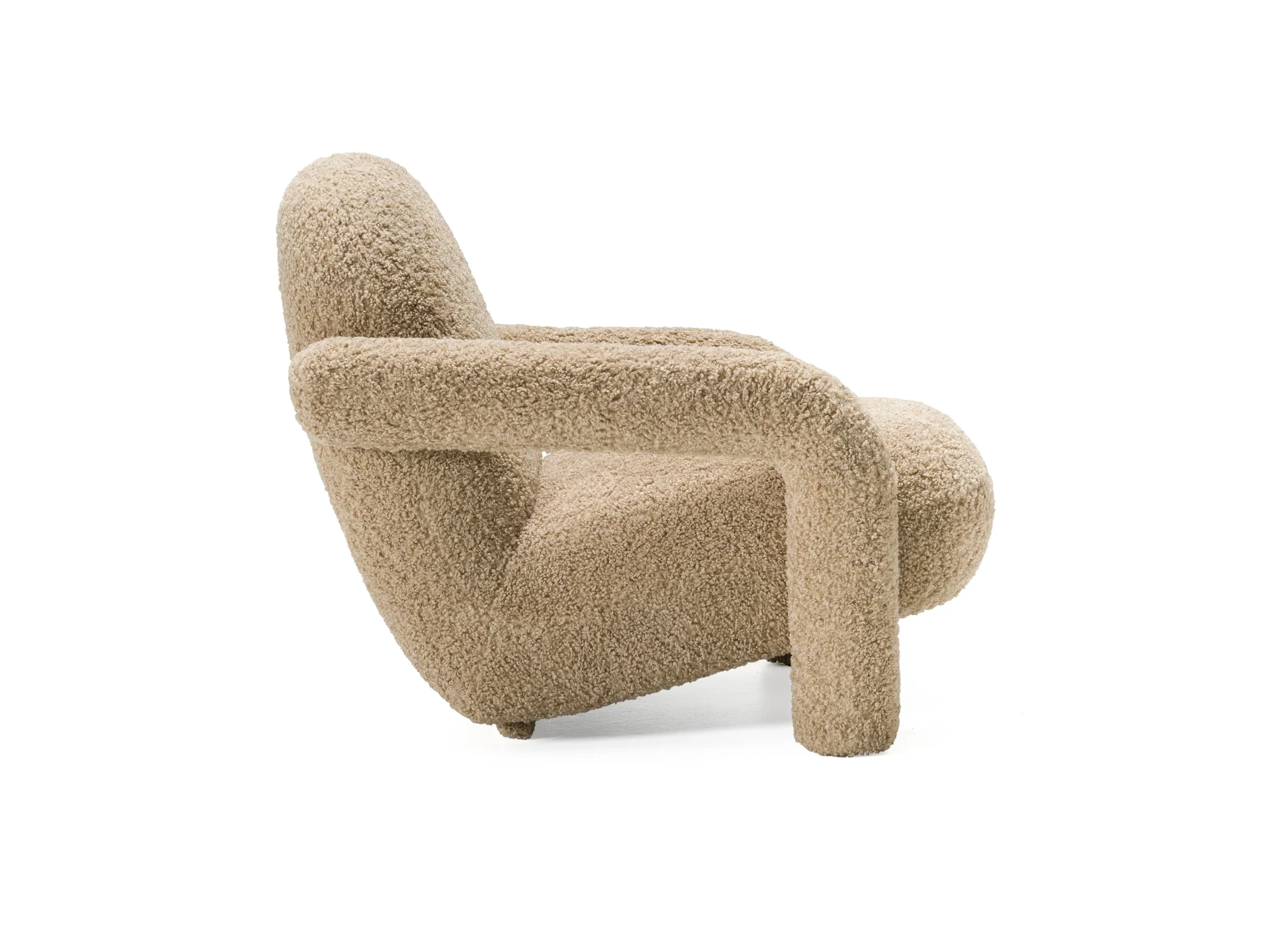 Tasha Modern Tan Fabric Accent Chair - Image 7