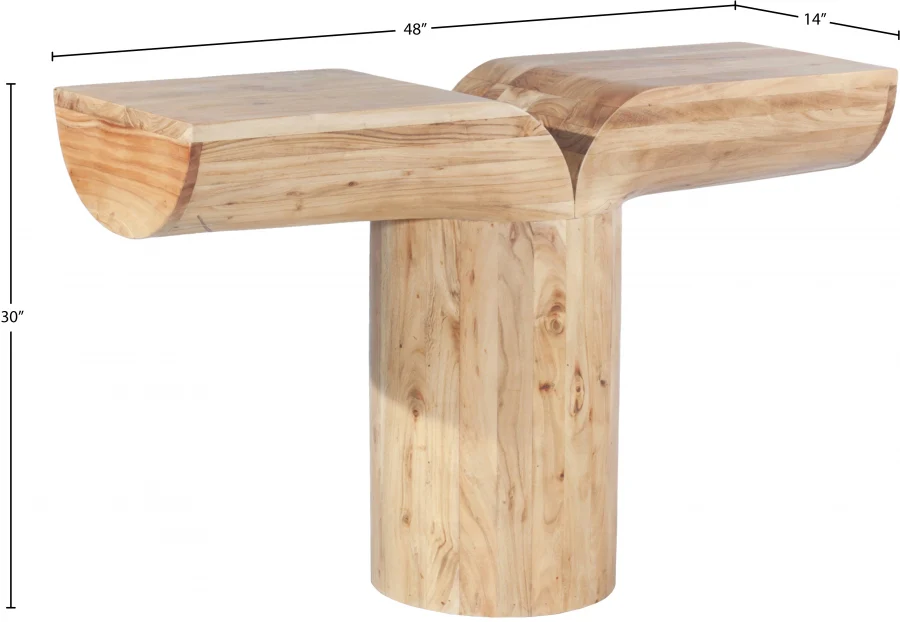 Tee Console Table Oak - Image 5