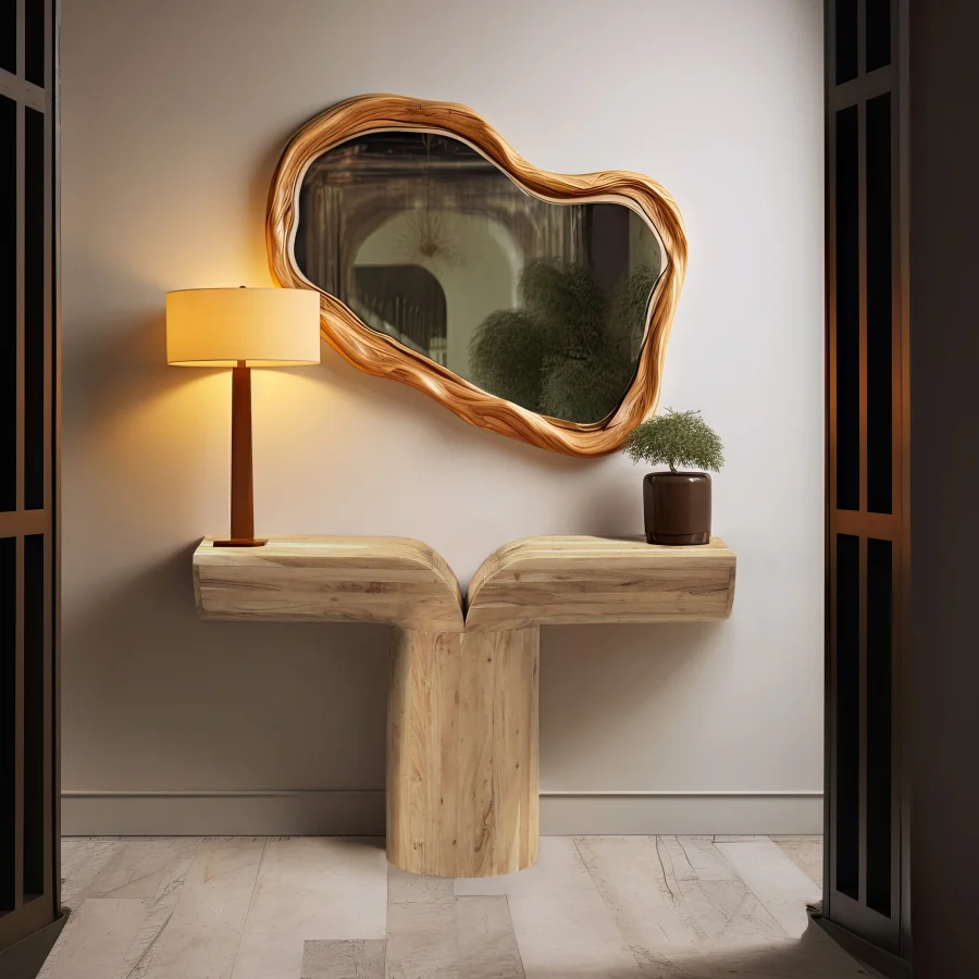 Tee Console Table Oak - Image 6