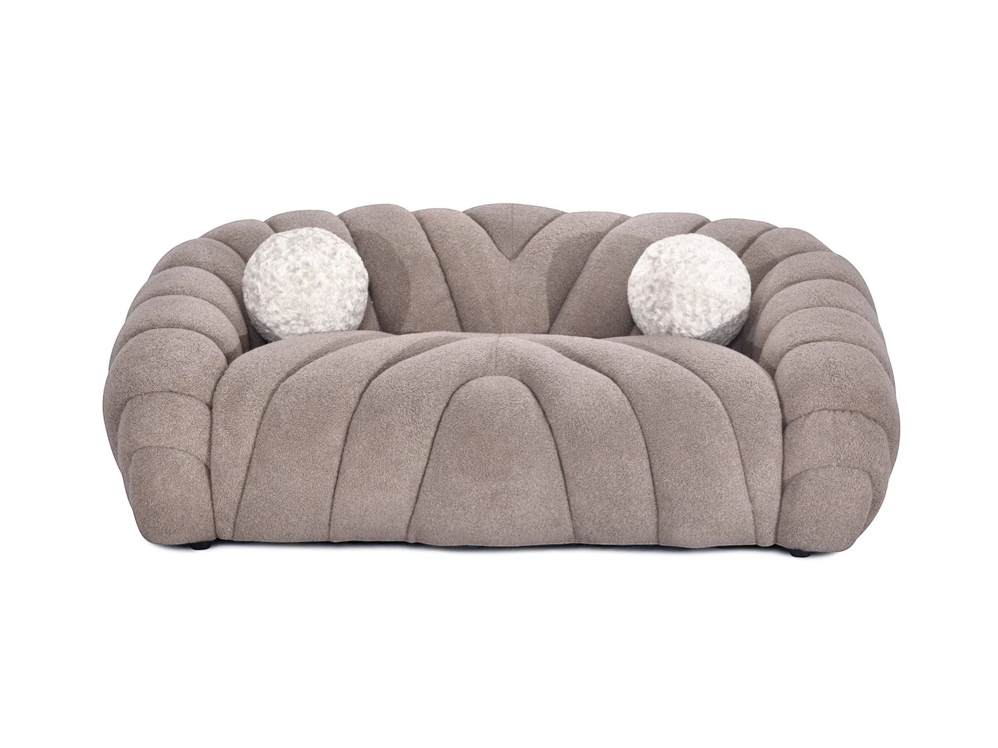 Terra Wave Faux - Shearling Fabric Sofa - Image 11