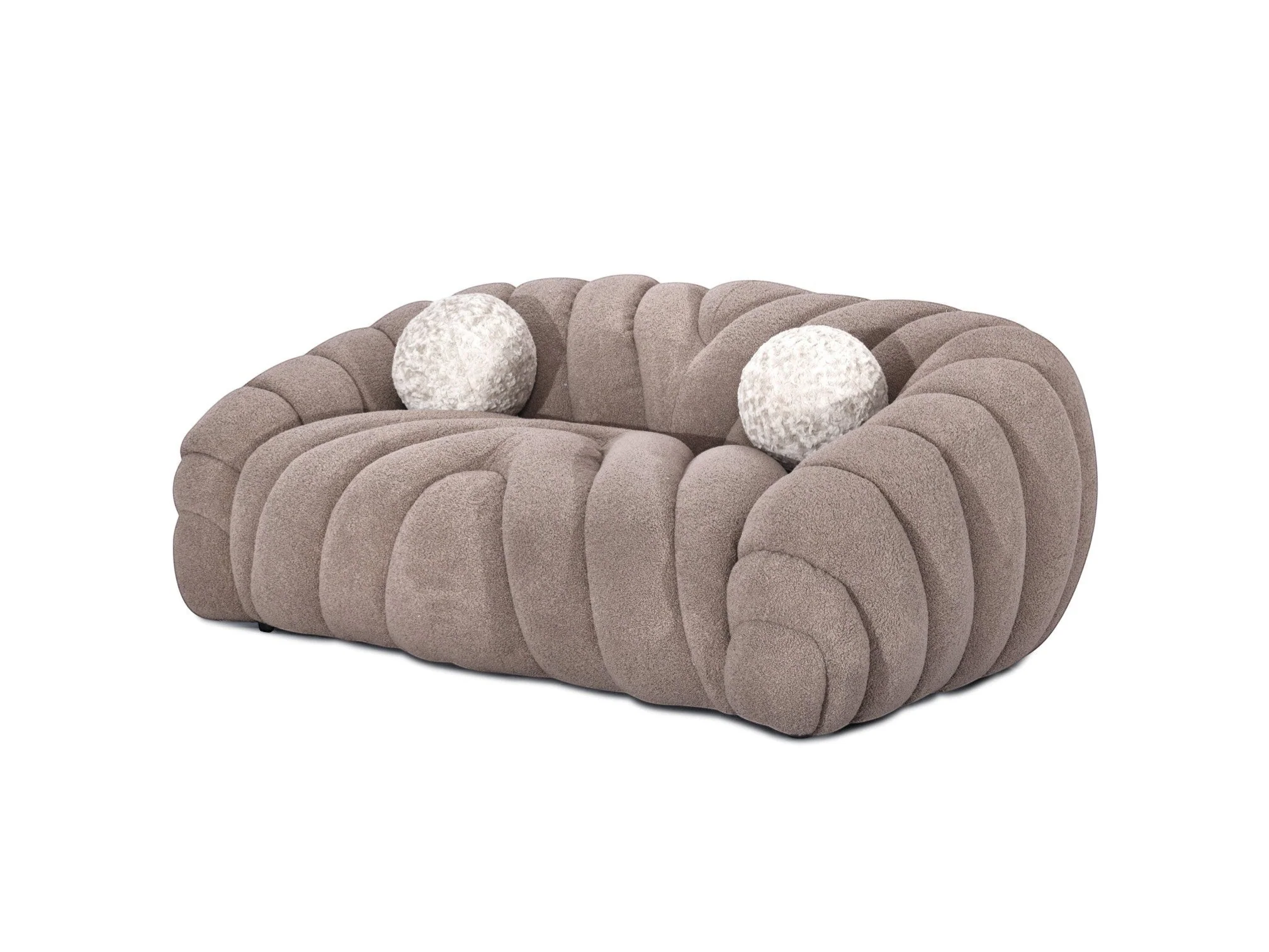 Terra Wave Faux - Shearling Fabric Sofa - Image 13