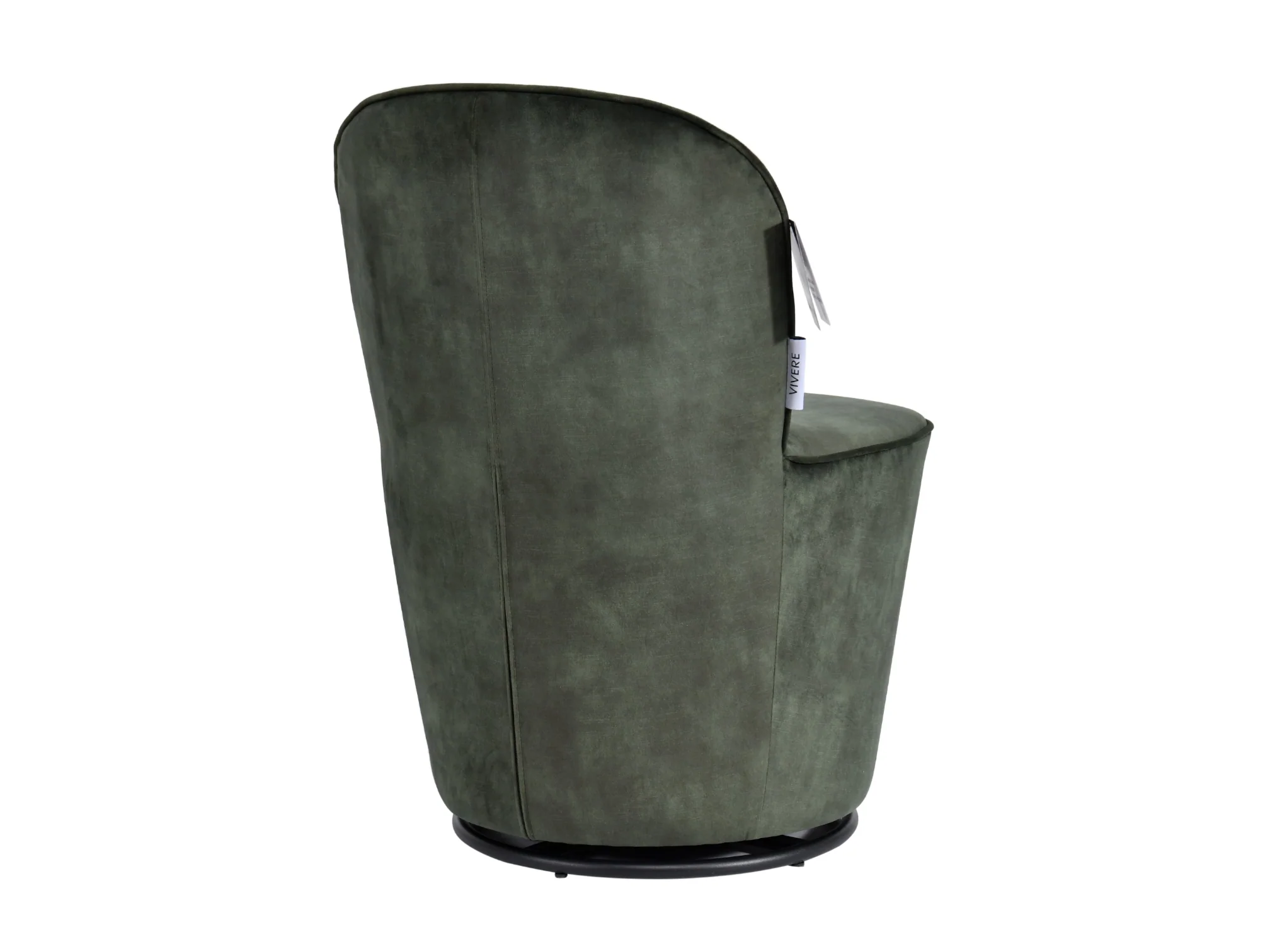 Vita Performance Velvet Swivel Dining Chair Dark Green - Image 10