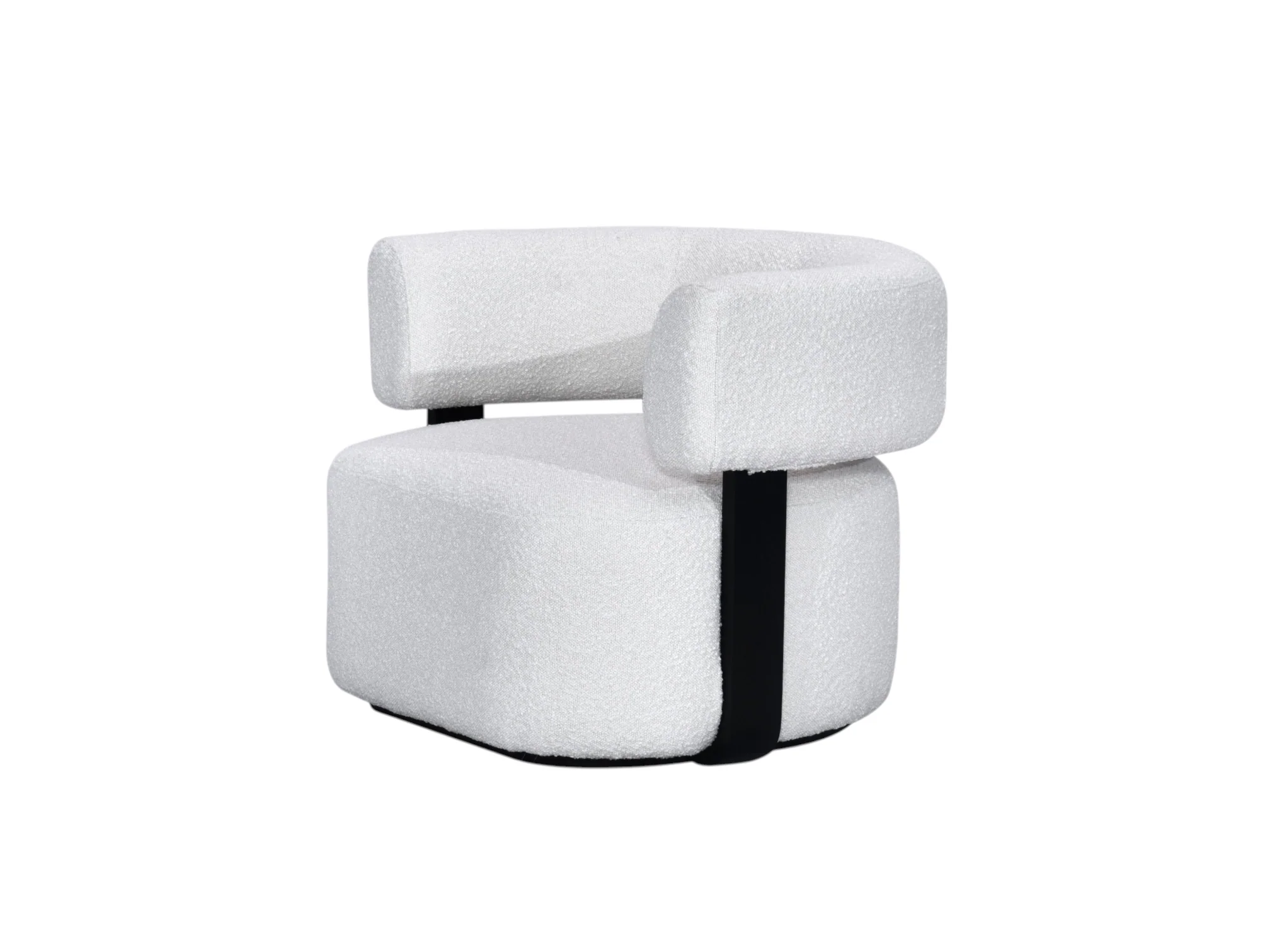 Vortex Boucle Chair & Ottoman - Image 9