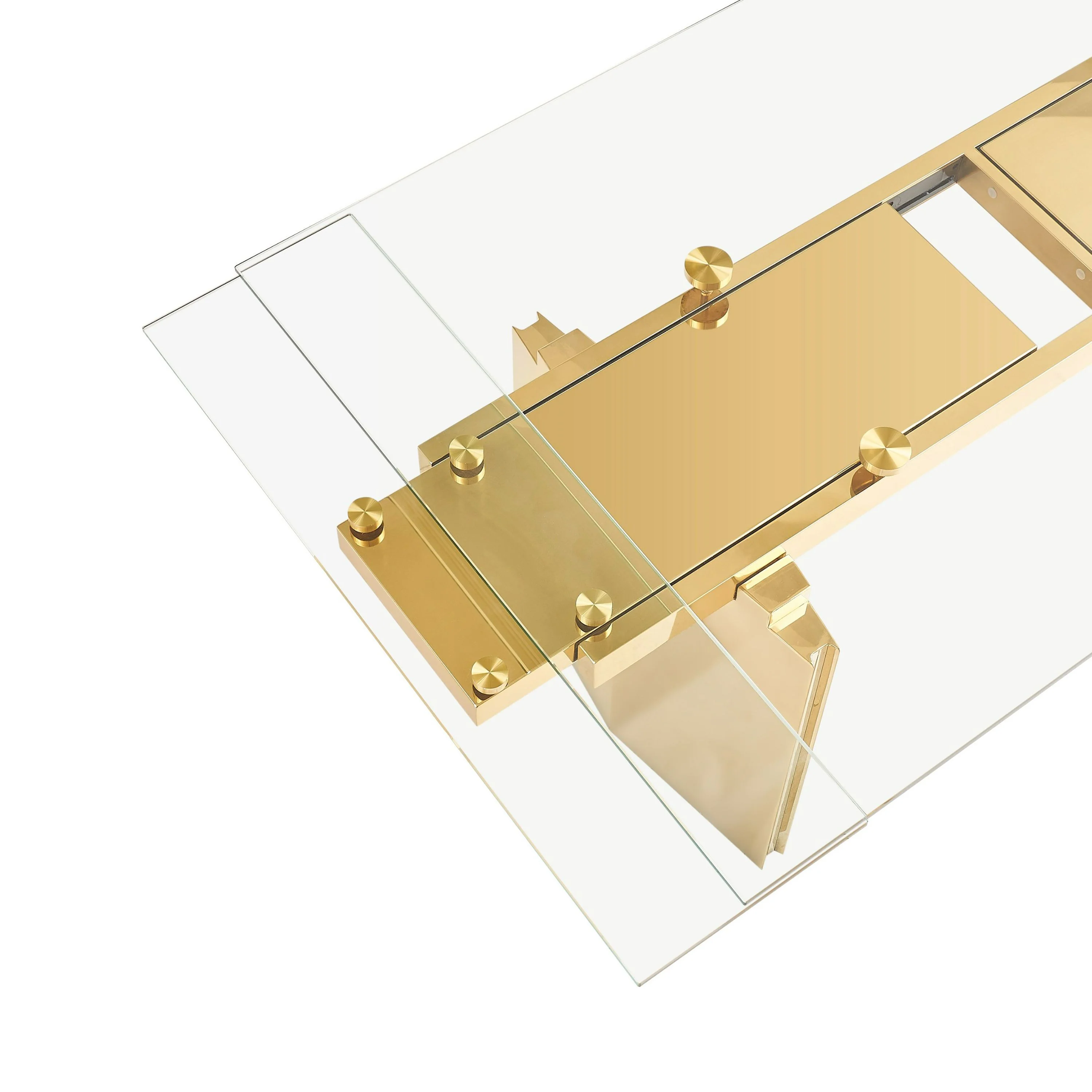 Windsor Glam Glass Extendable Dining Table - Image 9