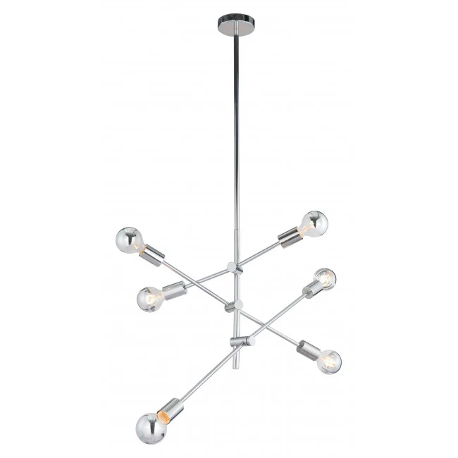 Brixton 6 Light 31 - 1/2" Wide Sputnik Chandelier - Image 3